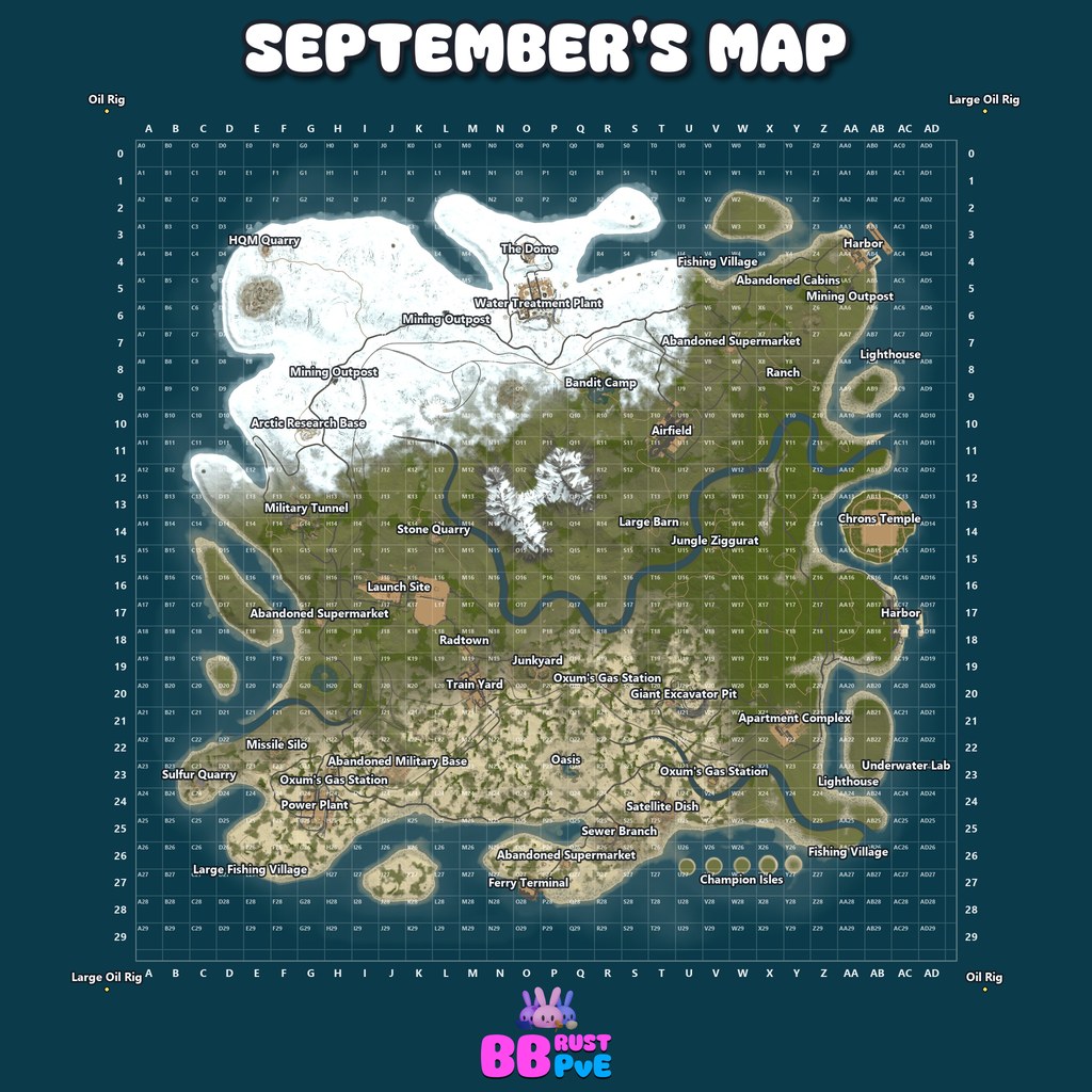 Overhead preview of the current procedural map